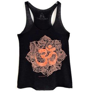 Bear Dance Tank Racerback Yoga Felt Detail New Age S